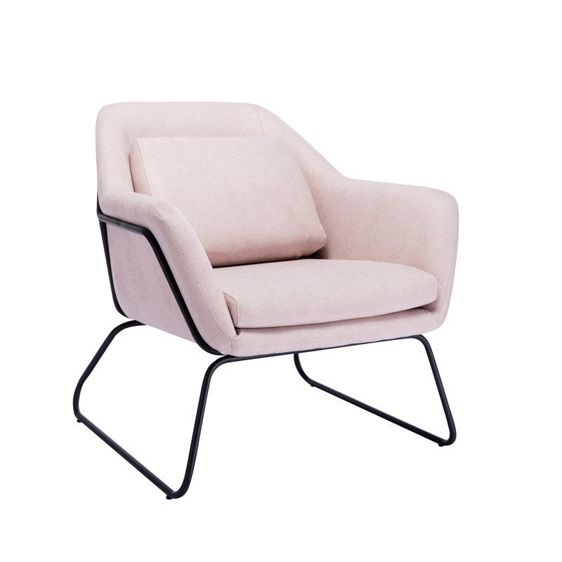 Fauteuil en polyester 28,7 po Cambell, Rose