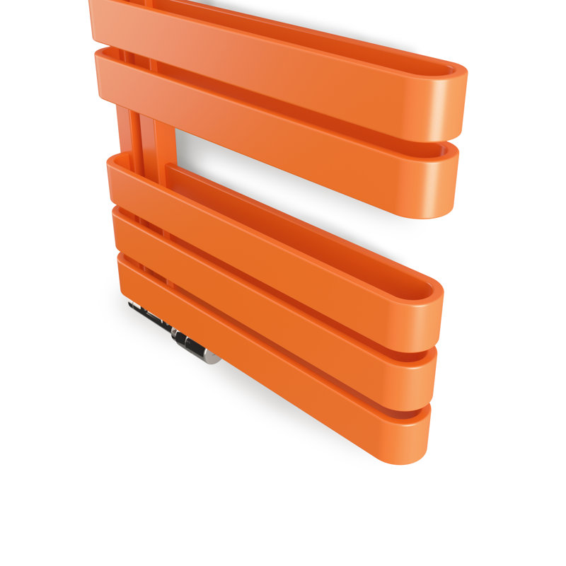 Warp S, Heated Towel Rail, Orange, 65.5cm H  x 50cm W x 11.2cm D