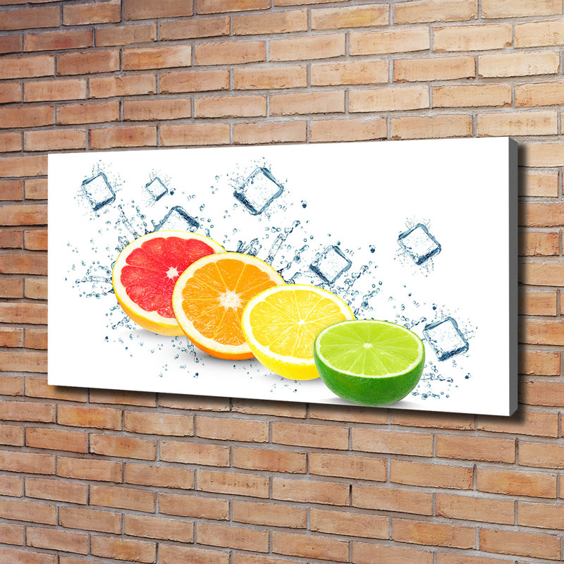 Citrus Fruits 1 Piece Wall Art on Canvas, 60cm H X 120cm W