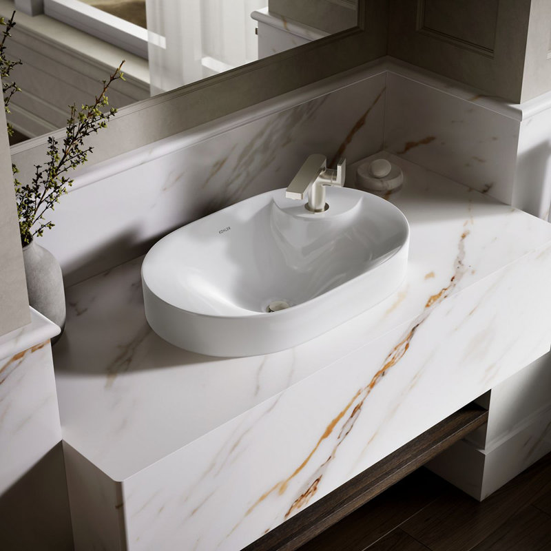 Chalice 22-3/4 " Oval Vessel Bathroom Sink