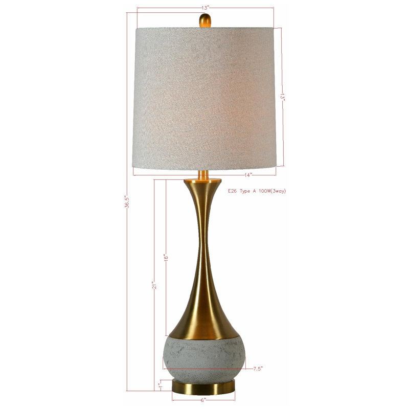 Lampe de table 36,5 "Waynesville