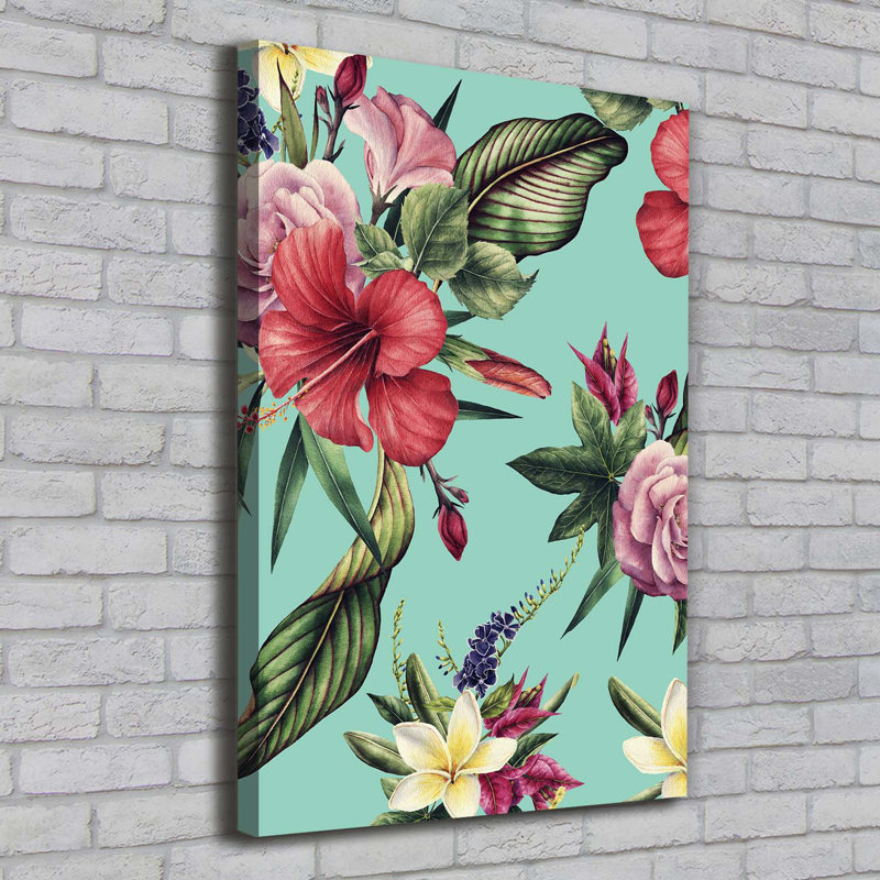 Hawaiian Pattern - Wrapped Canvas Print