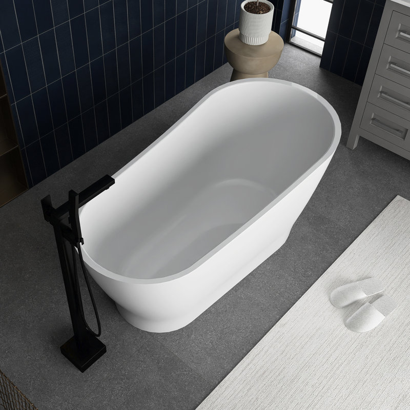 Baignoire de trempage autoportante en acrylique 59 po. X 28 po.