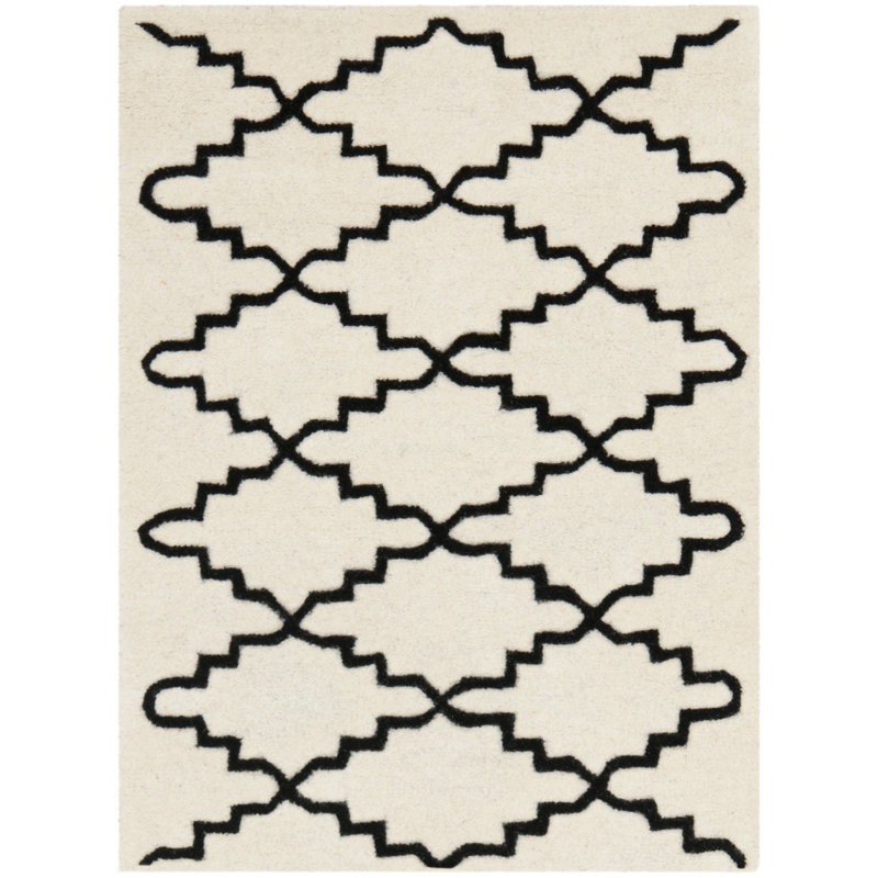 Carolene Hand Tufted Wool Geometric Rug, Rectangle 8' x 10'