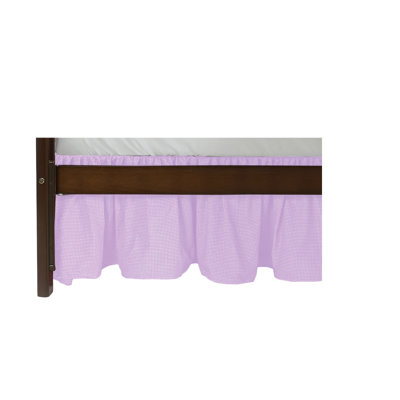 Gingham Crib Dust Ruffle / Skirt