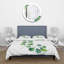 Green Eucalyptus Branches II - Ensemble de housse de couette traditionnel - Microfibre de polyester-66389635