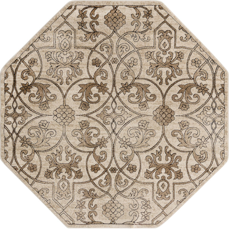 Emigdio Oriental Indoor Rug, Octagon 6'
