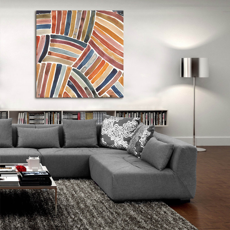  «Furrow 1» par Cheryl Warrick, art mural en verre acrylique, 36 po x 36 po