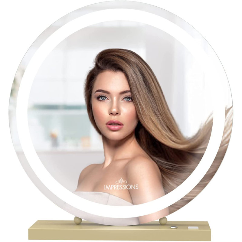Miroir de maquillage Hollywood Venus avec ampoules DEL