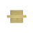 Bijou Ember Collection Handle Pull - 1" Center to Center Cabinet Pull Brushed Golden Brass - Contemporary Hardware for Drawers & Cabinets-109470530-107440018