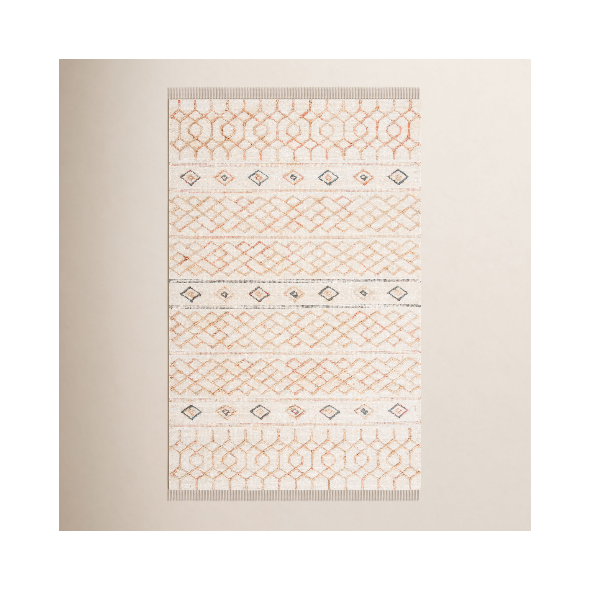 Kiya Natural/Ivory Rug, Rectangle 8' x 10'