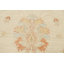 Tapis beige en laine noué à la main de conception unique 6 pi 6 po x 10 pi 3 po Peshawar Chobi