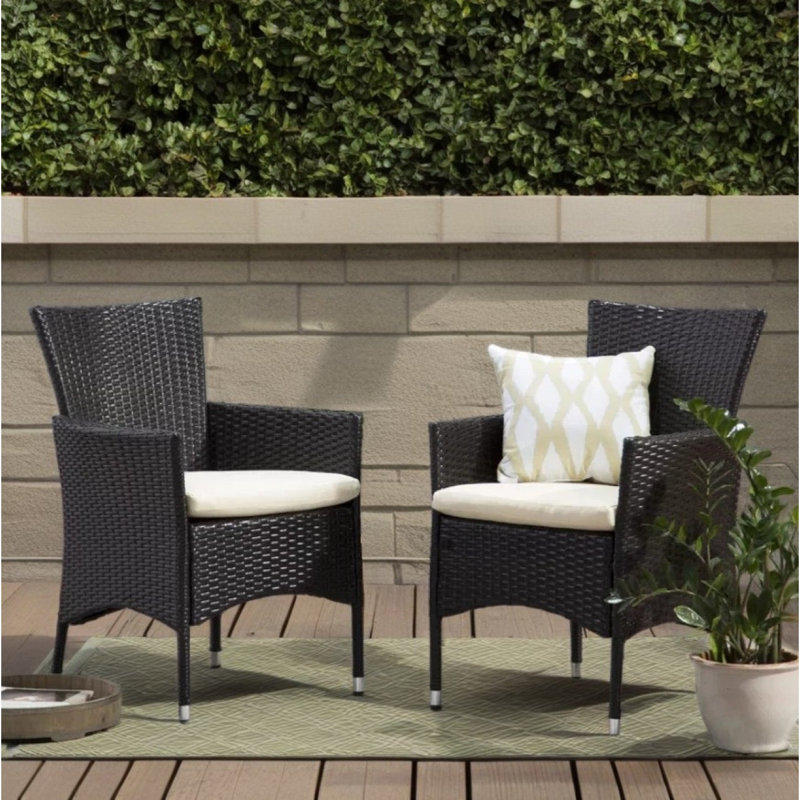 Ensemble de 2 chaises d'extérieur Clementine
