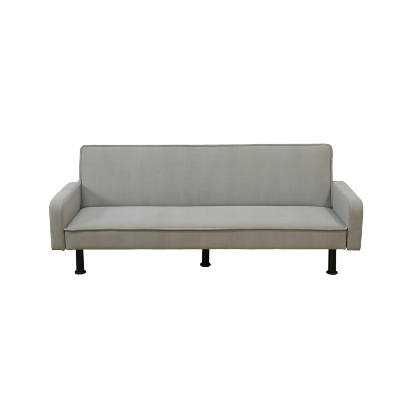 77.5'' Upholstered Convertible Sofa, Light Gray