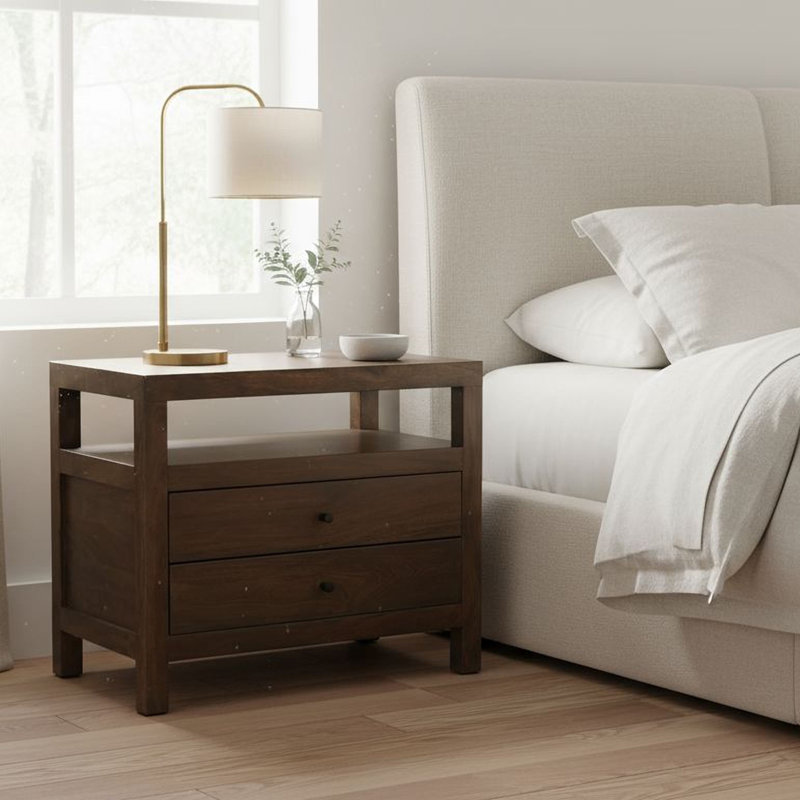 Tide Nightstand Dark Brown