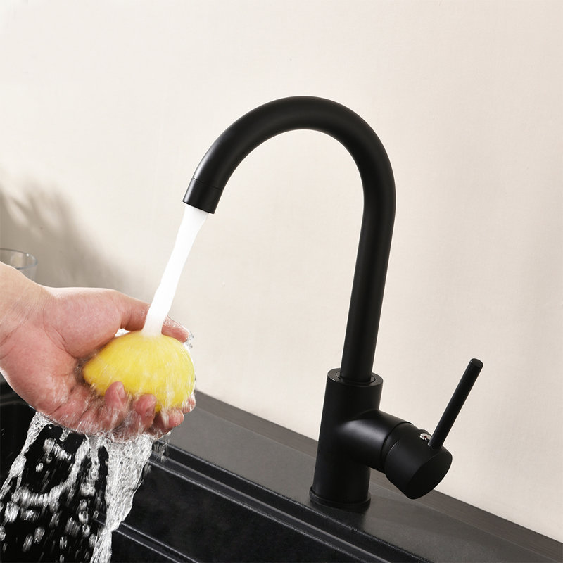FLG Kitchen Faucet, Black
