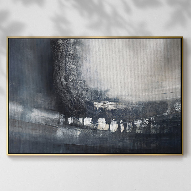 «Beyond Shadows I», reproduction d'art sur toile encadrée, H 25 po x l 17 po x P 2 po, Doré