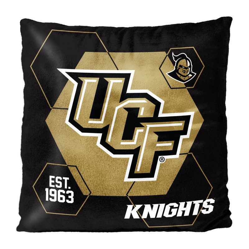 NCAA Central Florida Connector Velvet Reverse Pillow, College Team Decorative, 16x16 Inches