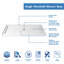 Cabine de douche coulissante encadrée Infinity-Z 74,75 "H-25641514-25641518
