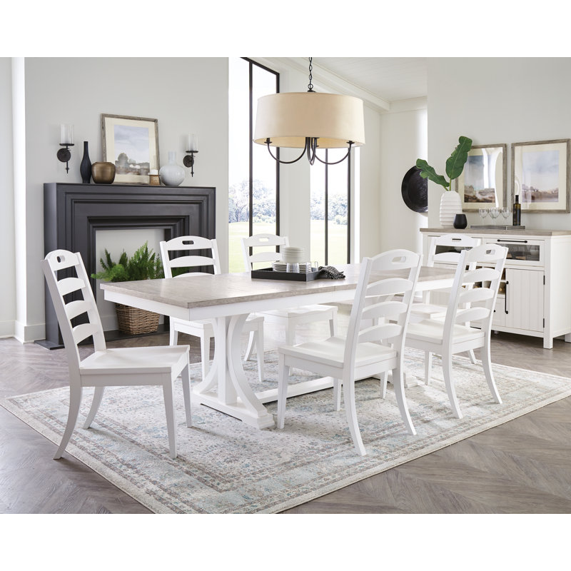 Extendable Solid Wood Base Dining Table