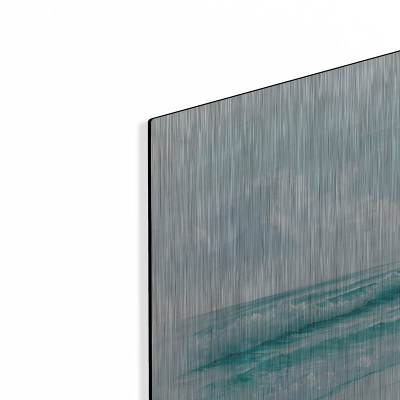  «Blue Morning» par Georgia Janisse, art mural en métal, 16 po x 12 po, H 12 po x l 16 po