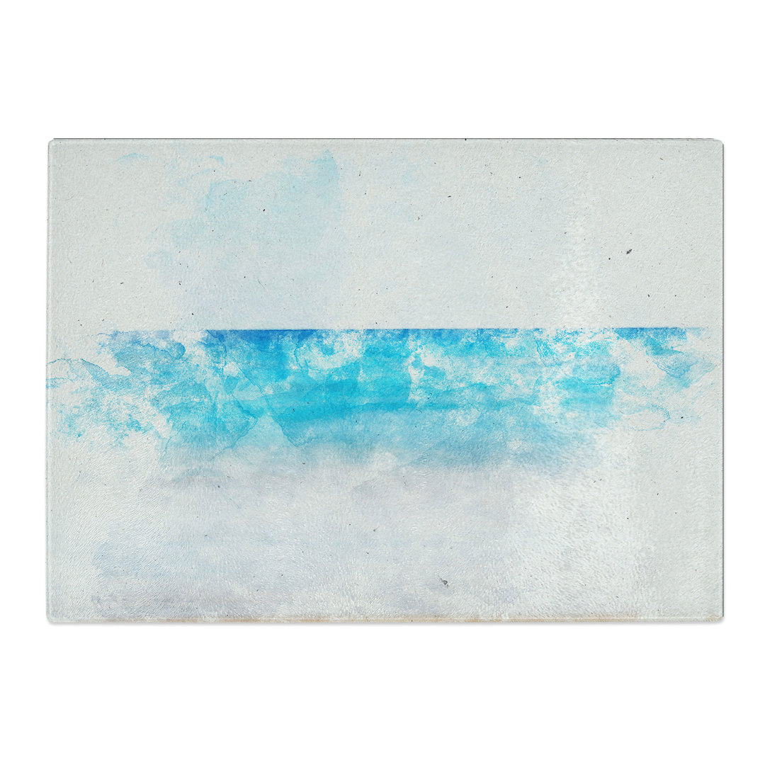 Tempered Glass Stone upon a Beach in Spain Chopping Board