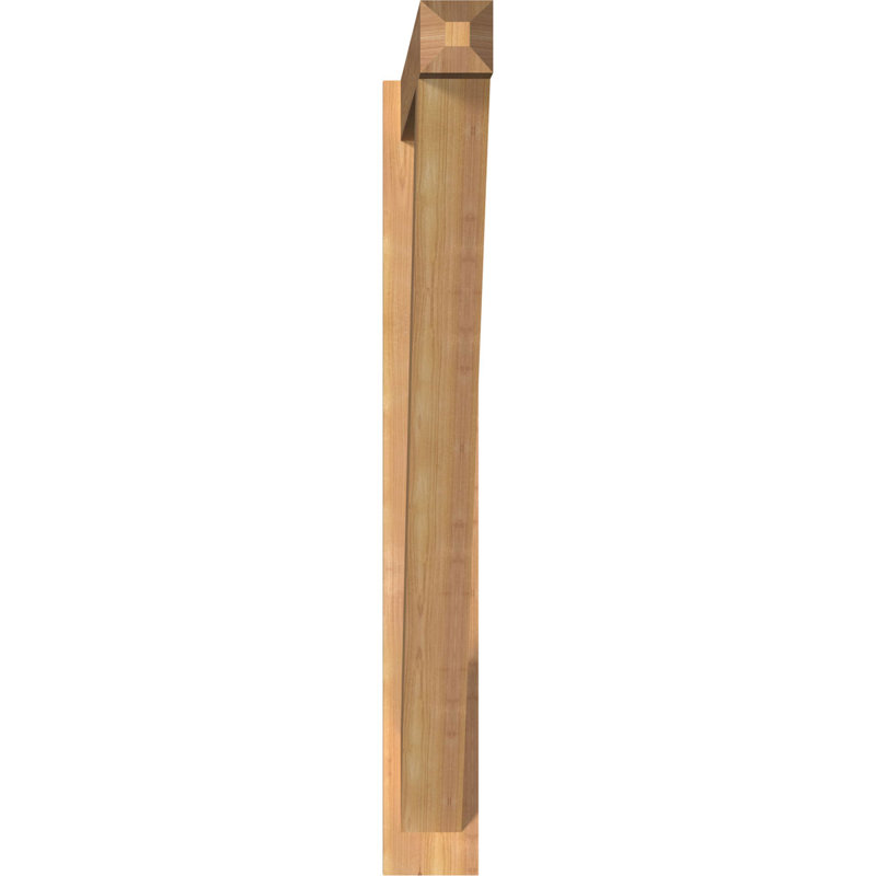 Artisan traditionnel en bois rustique, Cèdre rouge de l'Ouest l 5 1/2 po (lisse), P 46 po x H 46 po