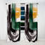 Moderne vert art déco VI - rideau occultant abstrait - 1 panneau-112761396