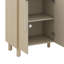 Buffet polyvalent - magnifique buffet en bois avec tablettes réglables et poignées arquées uniques-118815891