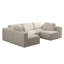 Canapé-lit modulaire, canapé modulaire avec méridienne et repose-pieds modulaire Boneless Éponge compressée (Combo 3A + 2B)-1842069611