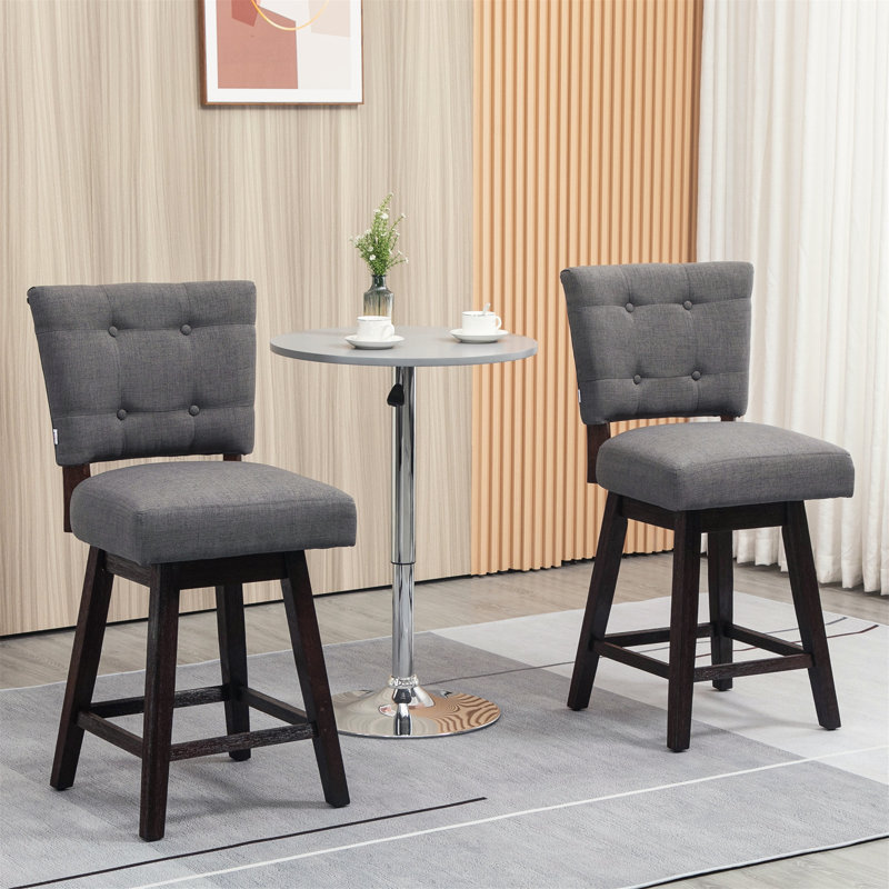 Ensemble de 2 tabourets de bar à hauteur de comptoir élégants et durables pour diverses occasions
