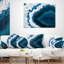 Géode brésilienne bleue - coussin imprimé abstrait-29963643-29961872