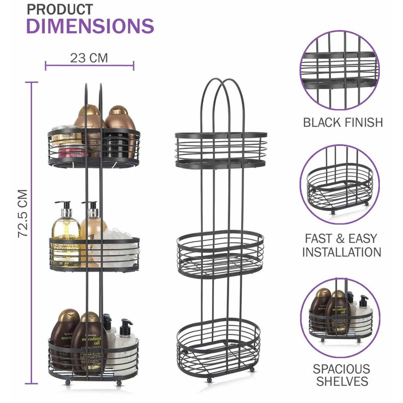 Metal Freestanding Bathroom Shelves