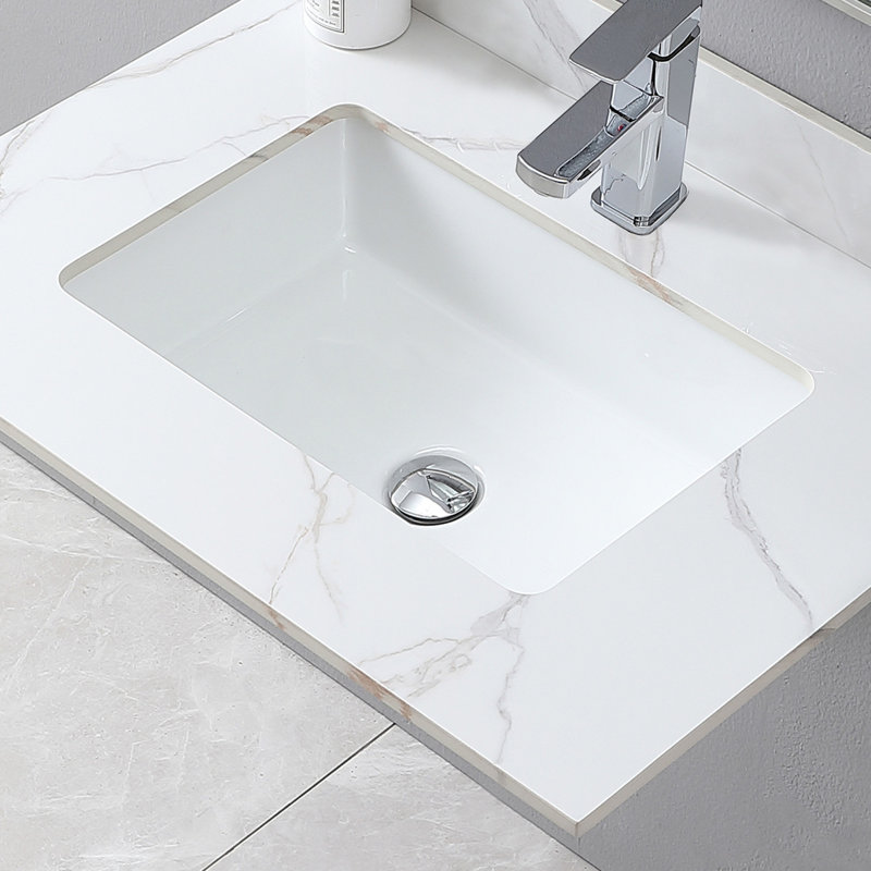 Comptoir de meuble-lavabo simple 31 po avec 1 trou de robinet