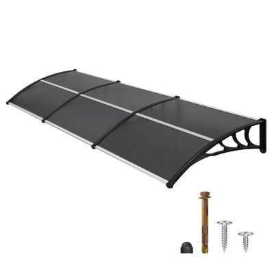 Auvent de jardin pour porte patio ou fenêtre en polycarbonate
