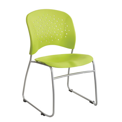 Safco Rêve Series Task Chair, Square Plastic Back, Polyester Seat