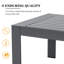 Rectangular Metal Outdoor Coffee Table , 109.2cm cm W 61cm cm D-597874508