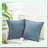 Edge Throw Pillow Covers 2 Pack - Soft Thread Stitching, Solid Dyed, Farmhouse Decor Cushion Cases for Couch Sofa