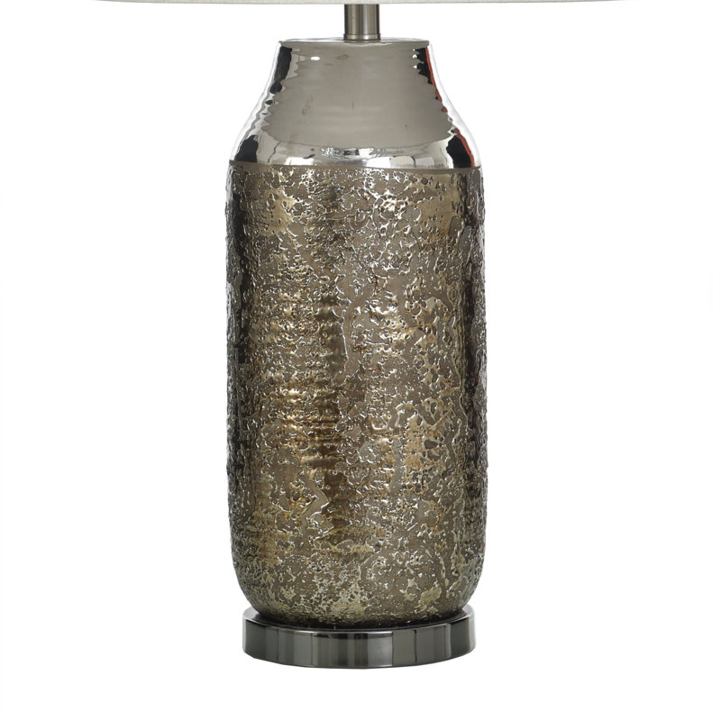 Ceramic Table Lamp - Kochi Bronze - White Shade