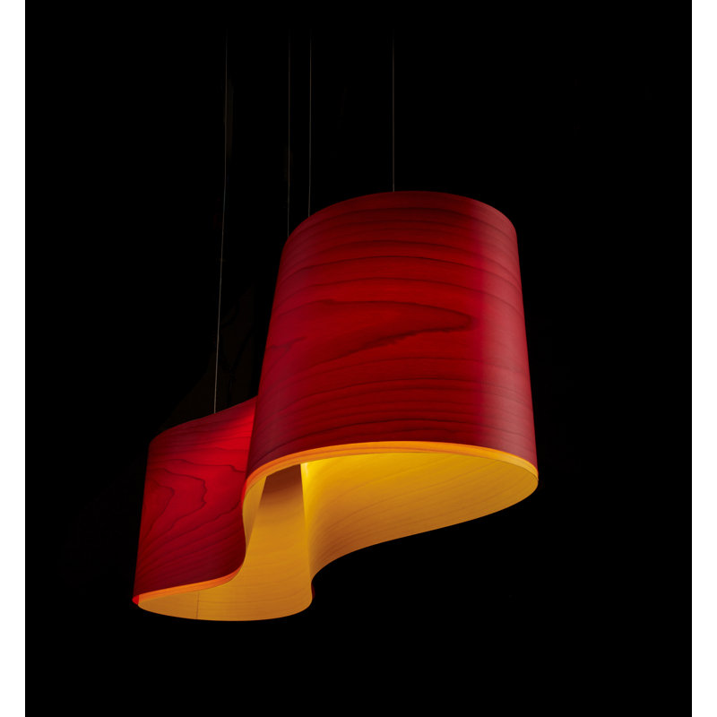 New Wave 2 - Light LED Pendant, 2700K, Red