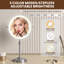 Miroir de maquillage 8 po avec miroir de maquillage réglable en hauteur avec grossissement 1X / 10X-1205280548