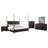Montel 5-piece Queen Bedroom Set Brown-96600057