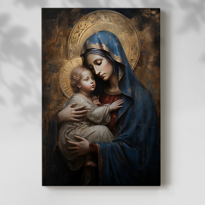 Religieux - XLII - Toile tendue avec châssis de qualité supérieure - prête à être accrochée
