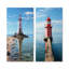 «Light House Simplicity At Sea», ensemble d'art mural sur toile bord de mer-134885807-134885804