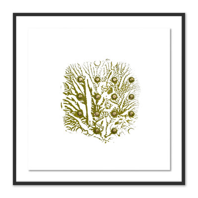 « green golden à l’impression 6 », peinture encadrée
