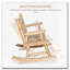 Chaise berçante en bois pour 2 personnes