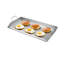 Plaque chauffante universelle en acier inoxydable 32 po x 16 po pour barbecue, égouttoir et drainage de graisse, parois latérales de cuisson à haute température pour sécuriser les aliments, utilisation durable