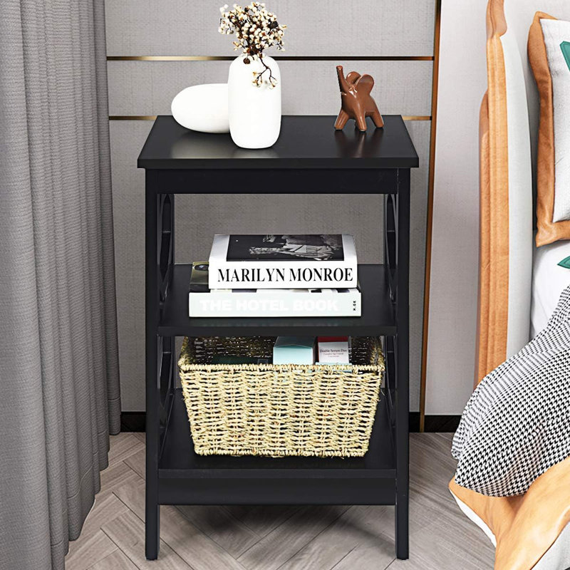 Ameeya Side Table Set, Black