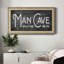 «Man Cave» - Cadre photo unique, art textuel sur toile-87435233