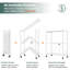 62cm W Metal Shelving Unit with Wheels-115826639